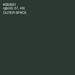 #2B3931 - Outer Space Color Image