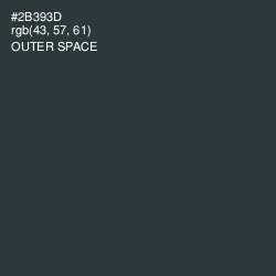 #2B393D - Outer Space Color Image