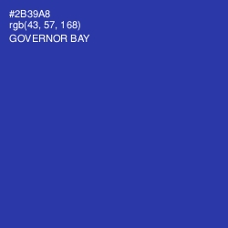 #2B39A8 - Governor Bay Color Image