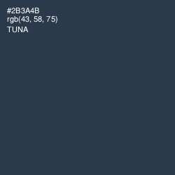 #2B3A4B - Tuna Color Image