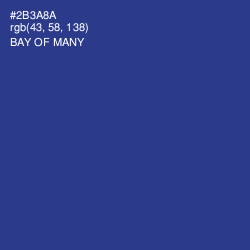 #2B3A8A - Bay of Many Color Image