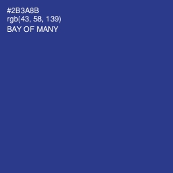 #2B3A8B - Bay of Many Color Image