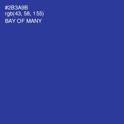#2B3A9B - Bay of Many Color Image