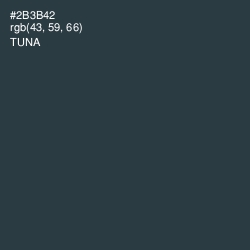 #2B3B42 - Tuna Color Image