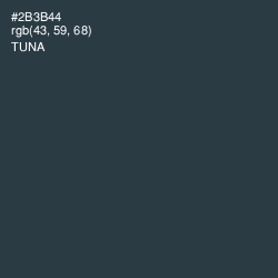 #2B3B44 - Tuna Color Image