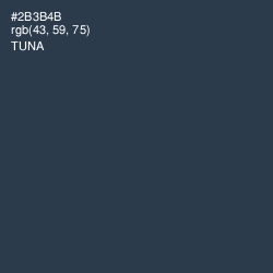 #2B3B4B - Tuna Color Image