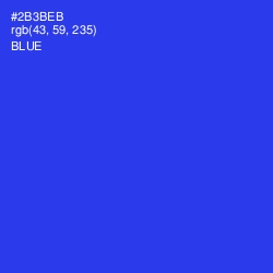 #2B3BEB - Blue Color Image