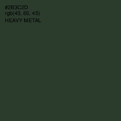 #2B3C2D - Heavy Metal Color Image