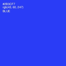 #2B3CF7 - Blue Color Image