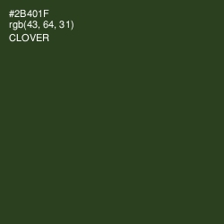 #2B401F - Clover Color Image