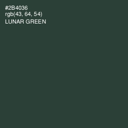 #2B4036 - Lunar Green Color Image
