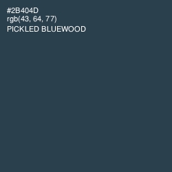 #2B404D - Pickled Bluewood Color Image
