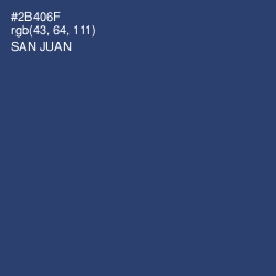 #2B406F - San Juan Color Image