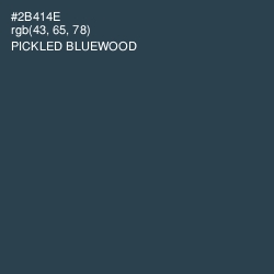 #2B414E - Pickled Bluewood Color Image