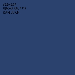 #2B426F - San Juan Color Image