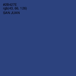 #2B427E - San Juan Color Image