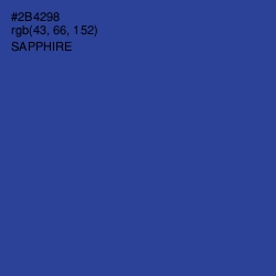 #2B4298 - Sapphire Color Image