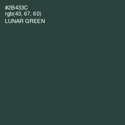 #2B433C - Lunar Green Color Image