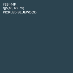 #2B444F - Pickled Bluewood Color Image