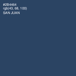#2B4464 - San Juan Color Image