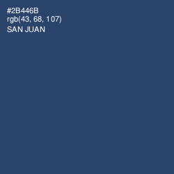 #2B446B - San Juan Color Image