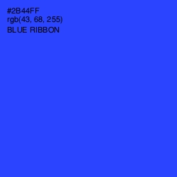 #2B44FF - Blue Ribbon Color Image