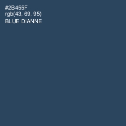 #2B455F - Blue Dianne Color Image