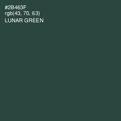 #2B463F - Lunar Green Color Image