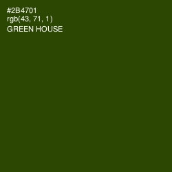 #2B4701 - Green House Color Image