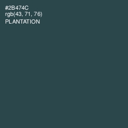 #2B474C - Plantation Color Image