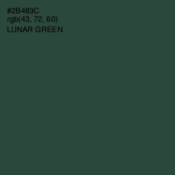 #2B483C - Lunar Green Color Image