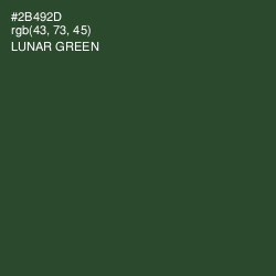 #2B492D - Lunar Green Color Image