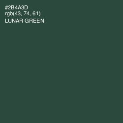 #2B4A3D - Lunar Green Color Image