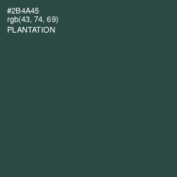 #2B4A45 - Plantation Color Image