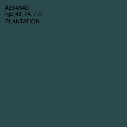 #2B4A4D - Plantation Color Image