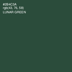 #2B4C3A - Lunar Green Color Image