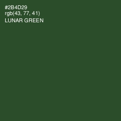 #2B4D29 - Lunar Green Color Image