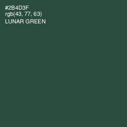 #2B4D3F - Lunar Green Color Image