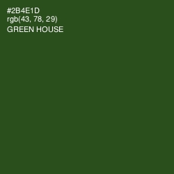 #2B4E1D - Green House Color Image
