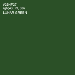 #2B4F27 - Lunar Green Color Image