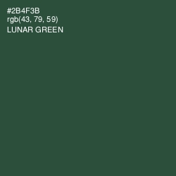 #2B4F3B - Lunar Green Color Image