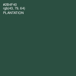 #2B4F40 - Plantation Color Image