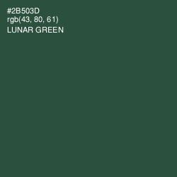#2B503D - Lunar Green Color Image