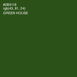 #2B5118 - Green House Color Image