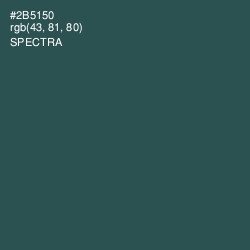 #2B5150 - Spectra Color Image