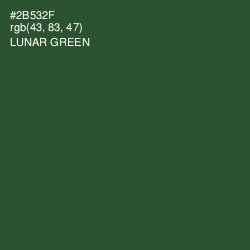 #2B532F - Lunar Green Color Image