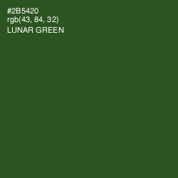 #2B5420 - Lunar Green Color Image