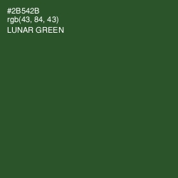 #2B542B - Lunar Green Color Image
