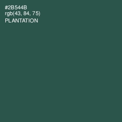 #2B544B - Plantation Color Image