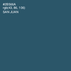 #2B566A - San Juan Color Image